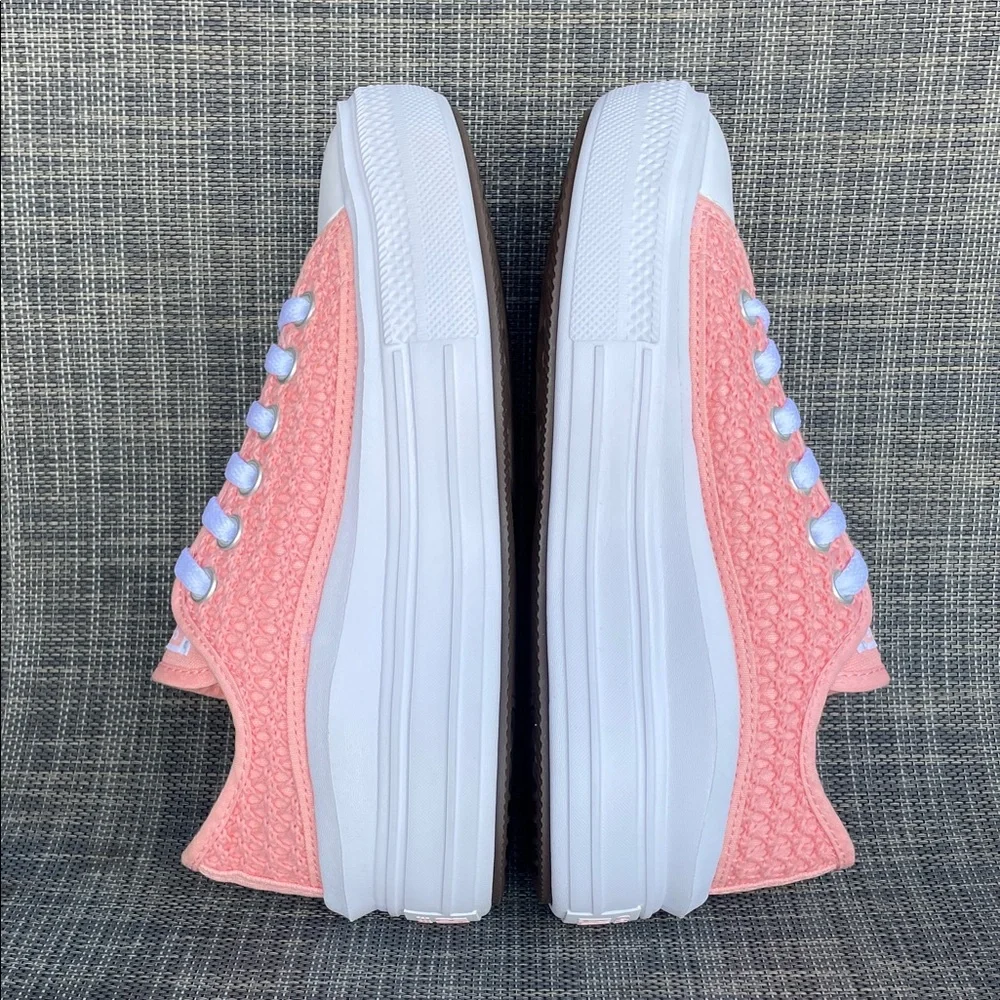Converse All Star Move Platform Crochet 'Pink Phase' Sneakers Youth Girls size 4